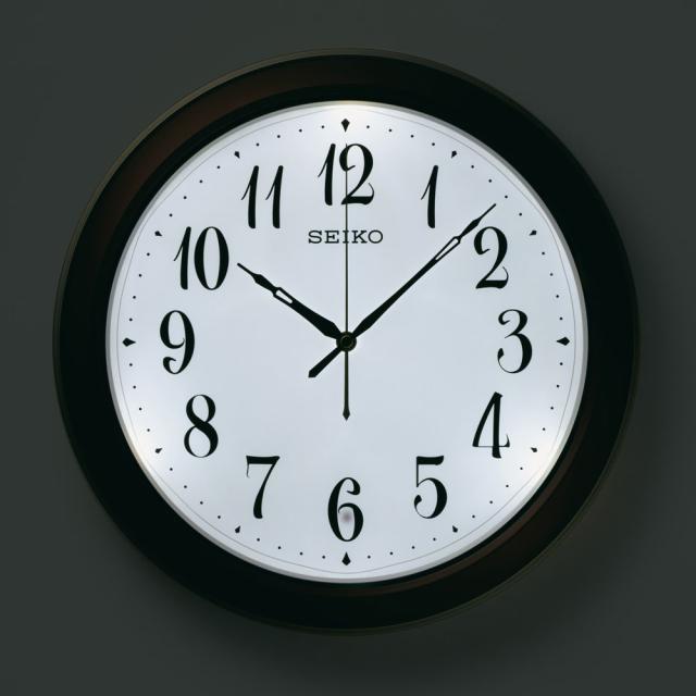 セイコー 電波掛け時計SEIKO　自動点灯電波掛け時計 KX-261-B[KX261B] 返品種別A_2