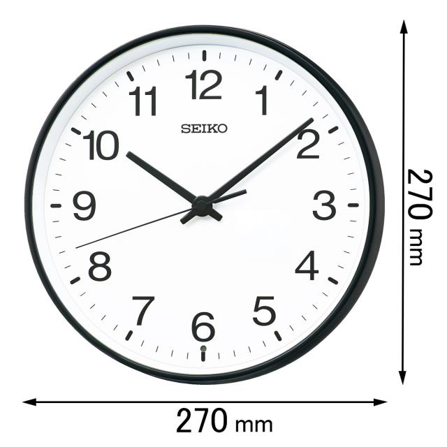 セイコー 電波掛け時計SEIKO 電波スタンダード掛け時計 KX-268-K[KX268K] 返品種別A