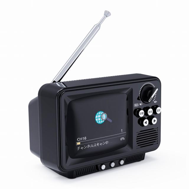 WINTECH TVR-RT1K 2.8インチ液晶付きポータブルワンセグテレビ(ブラック)[TVRRT1K] 返品種別A