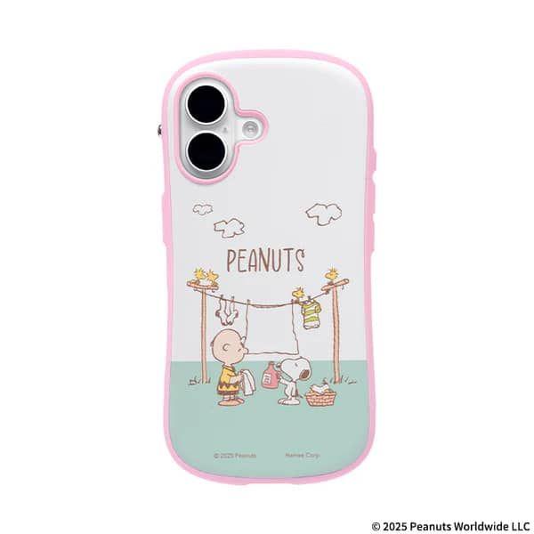 Hamee 41-990322 iPhone16用 ハイブリットケース iFace ピーナッツ スヌーピー（サクラピンク/ランドリー）[41990322] 返品種別A 4,277円