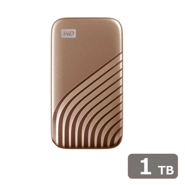 SanDisk Professional｜サンディスクプロフェッショナル WDBAGF0010BGD-JESN My Passport SSD USB 10Gbps(USB 3.2 Gen 2) ポータブルSSD 1TB ゴールドUSB-Cケーブル・USB-A変換アダプタ付属【PS5/PS4/PS4 PRO 動作確認済】[WDBAGF0010BGDJESN] 返品種別B