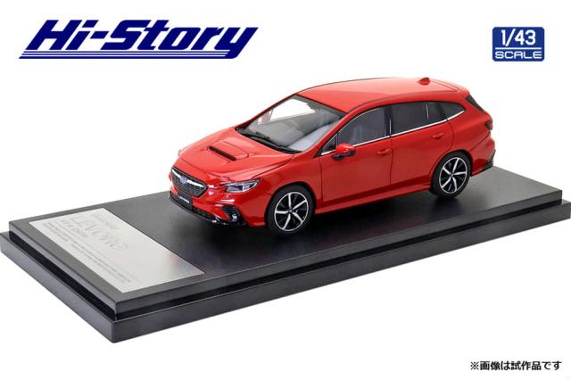 ハイストーリー 1/43 SUBARU LEVORG GT-H (2020) ピュアレッド【HS330RE】ミニカー  返品種別B