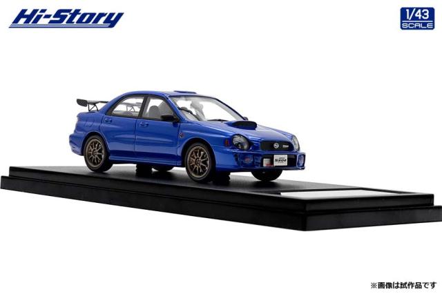 ハイストーリー 1/43 SUBARU IMPREZA S202 STi Version (2002) WRブルー・マイカ【HS402BL】ミニカー 返品種別B
