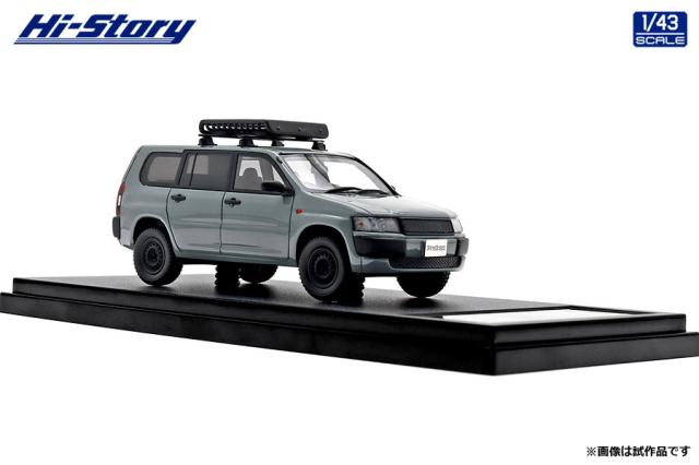 ハイストーリー 1/43 Toyota PROBOX Lift Up Custom (2010) グリニッシュグレー【HS403GR】ミニカー 返品種別B
