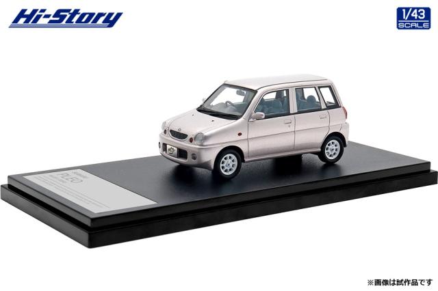 ハイストーリー 1/43 SUBARU PLEO NICOT (2002) フロスティローズ・メタリック【HS432PK】ミニカー 返品種別B