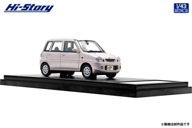 ハイストーリー 1/43 SUBARU PLEO NICOT (2002) フロスティローズ・メタリック【HS432PK】ミニカー 返品種別B