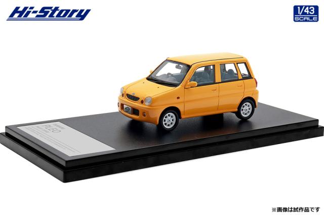 ハイストーリー 1/43 SUBARU PLEO NICOT (2002) マンダリンイエロー【HS432YE】ミニカー  返品種別B
