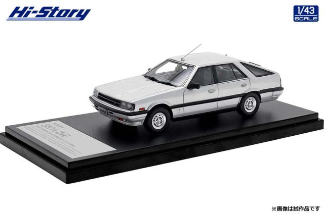 ハイストーリー 1/43 NISSAN SKYLINE HATCHBACK 2000 TURBO GT-E・X (1984) シルバーメタリック【HS438SL】ミニカー  返品種別B