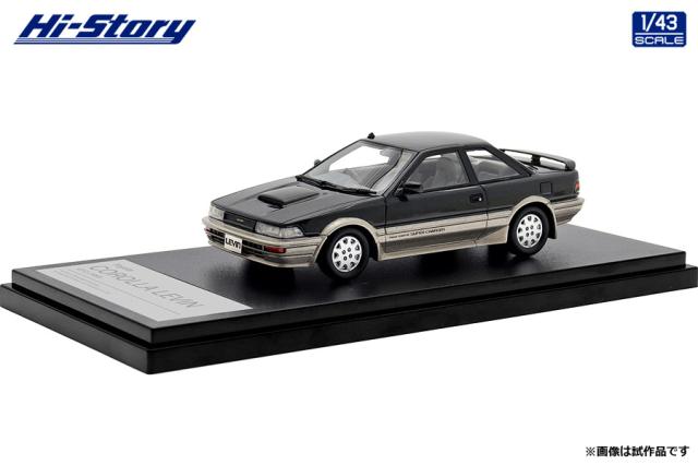 ハイストーリー 1/43 Toyota COROLLA LEVIN GT-Z (1987) シューティングトーニング【HS447BK】ミニカー  返品種別B