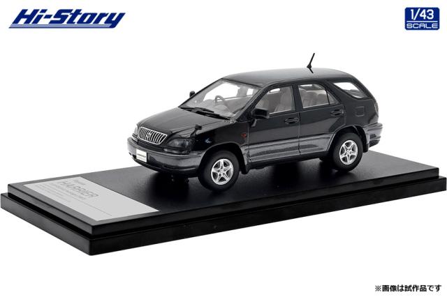 ハイストーリー 1/43 Toyota HARRIER 3.0 FOUR G Package (1997) ブラック【HS449BK】ミニカー 返品種別B