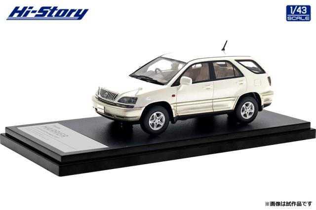 ハイストーリー 1/43 Toyota HARRIER 3.0 FOUR G Package (1997) ホワイトパールマイカ【HS449WH】ミニカー  返品種別B