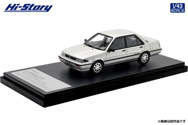 ハイストーリー 1/43 NISSAN LANGLEY 4 DOOR SEDAN GT TWINCAM (1988) シルバーメタリック【HS468SL】ミニカー  返品種別B