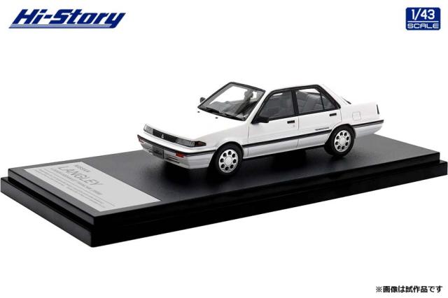 ハイストーリー 1/43 NISSAN LANGLEY 4 DOOR SEDAN GT TWINCAM (1988) クリスタルホワイト【HS468WH】ミニカー  返品種別B