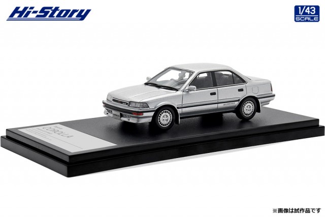 ハイストーリー 1/43 Toyota COROLLA Sedan GT (1987) カスタマイズ シルバー【HS457SL】ミニカー 返品種別B