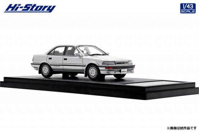 ハイストーリー 1/43 Toyota COROLLA Sedan GT (1987) カスタマイズ シルバー【HS457SL】ミニカー 返品種別B