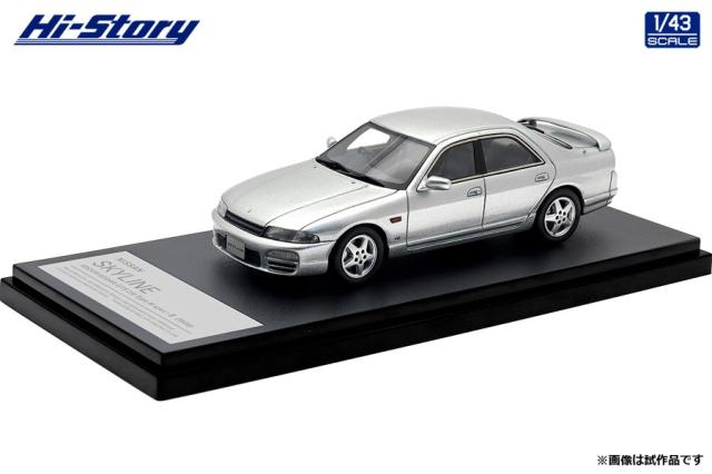 ハイストーリー 1/43 NISSAN SKYLINE 4DOOR SEDAN GTS 25t Type M spec・II (1996) ソニックシルバー【HS477SL】ミニカー  返品種別B