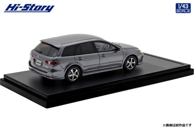 ハイストーリー 1/43 MAZDA ATENZA Sports Wagon 23S (2004) チタニウムグレーメタリックII【HS490GY】ミニカー 返品種別B