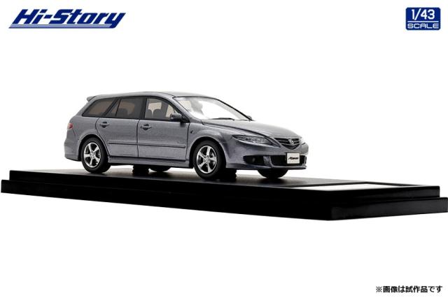 ハイストーリー 1/43 MAZDA ATENZA Sports Wagon 23S (2004) チタニウムグレーメタリックII【HS490GY】ミニカー 返品種別B