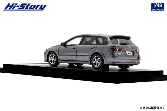 ハイストーリー 1/43 MAZDA ATENZA Sports Wagon 23S (2004) チタニウムグレーメタリックII【HS490GY】ミニカー 返品種別B