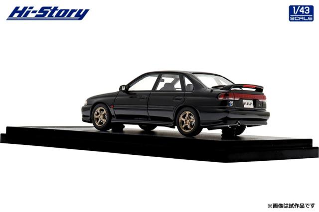 ハイストーリー 1/43 SUBARU LEGACY RS (1997) ブラックマイカ【HS499BK】ミニカー 返品種別B_3