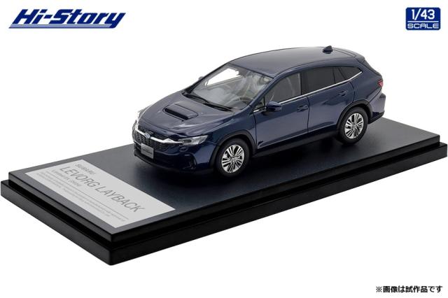 ハイストーリー 1/43 SUBARU LEVORG LAYBACK Limited EX (2024)　サファイアブルー・パール【HS502BL】ミニカー  返品種別B