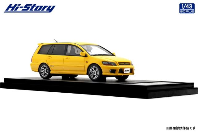 ハイストーリー 1/43 MITSUBISHI LANCER CEDIA WAGON Ralliart Edition (2001)　ダンデライオンイエロー【HS505YE】ミニカー 返品種別B_2