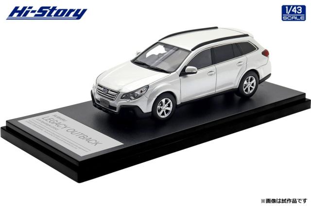 ハイストーリー 1/43 SUBARU LEGACY OUTBACK 2.5i EyeSight (2012) サテンホワイト・パール【HS512WH】ミニカー  返品種別B
