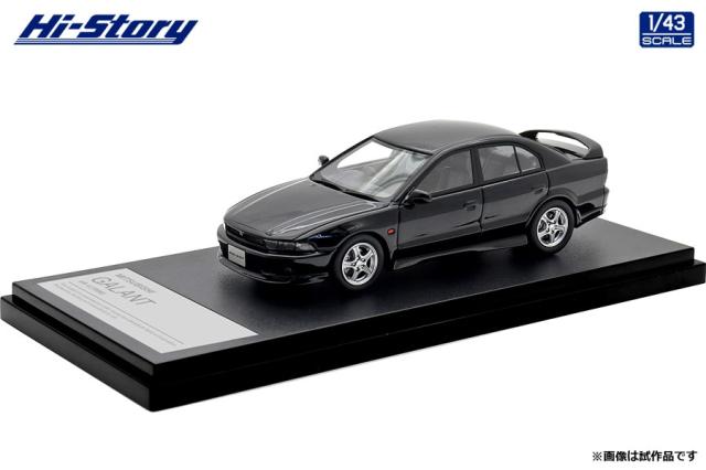 ハイストーリー 1/43 MITSUBISHI GALANT VR-4 (1996) ピレネーブラック【HS513BK】ミニカー 返品種別B