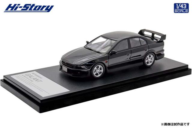 ハイストーリー 1/43 MITSUBISHI GALANT SUPER VR-4 (1998) カスタマイズカラー ピレネーブラック【HS514BK】ミニカー  返品種別B
