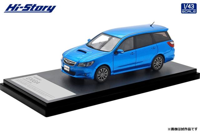 ハイストーリー 1/43 SUBARU EXIGA 2.0GT (2008) サファイヤブルー・パール【HS518BL】ミニカー  返品種別B