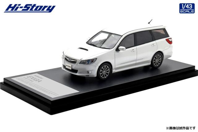 ハイストーリー 1/43 SUBARU EXIGA 2.0GT (2008) サテンホワイト・パール【HS518WH】ミニカー  返品種別B