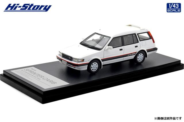 ハイストーリー 1/43 Toyota SPRINTER CARIB AV-II TOURING SPECIAL (1988) スーパーホワイトII【HS520WH】ミニカー 返品種別B