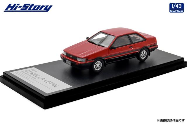 ハイストーリー 1/43 Toyota COROLLA LEVIN 2dr GT APEX (1983) ハイフラッシュツートン【HS522RE】ミニカー 返品種別B