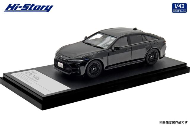 ハイストーリー 1/43 Toyota CROWN Z BLACK PACKAGE (2024) プレシャスブラックパール【HS525BK】ミニカー  返品種別B