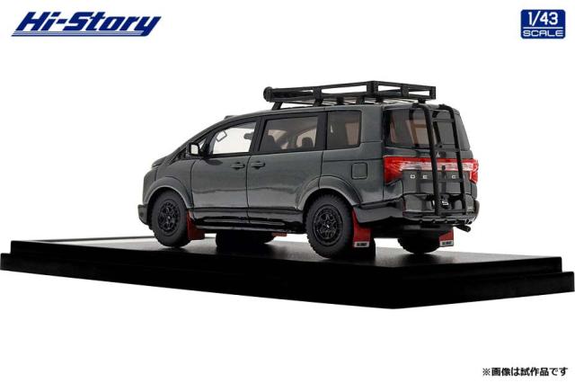 ハイストーリー 1/43 MITSUBISHI DELICA D:5 (2024) カスタマイズ グラファイトグレーメタリック×ブラックマイカ【HS543GY】ミニカー  返品種別B_3