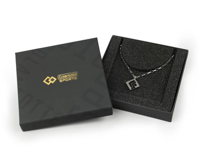 コラントッテ DBAAA0414 コラントッテSPORTS PRO マグチタンネックレス RT150-SQ（ナチュラルチタン×ブラック・サイズ：L 適応目安：47cm）Colantotte[DBAAA0414] 返品種別A コラントッテ DBAAA0414 コラントッテSPORTS PRO マグチタンネックレス