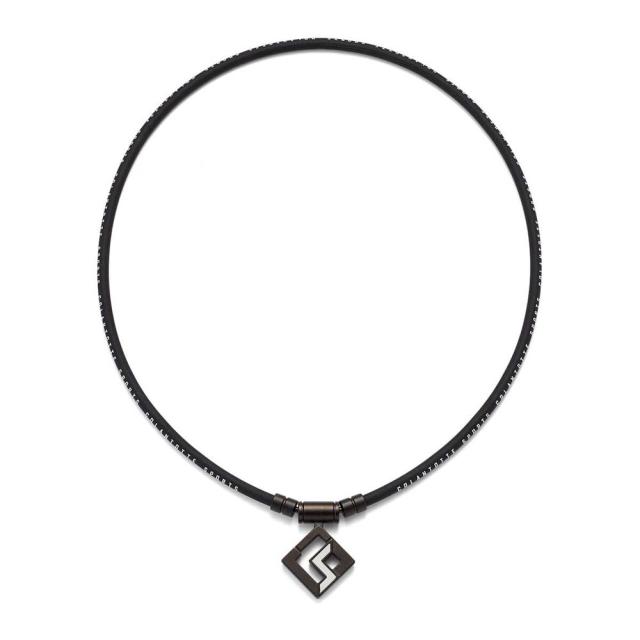 コラントッテ DBAAC2714 コラントッテ SPORTS PRO マグチタンネックレス（ブラックチタン×ホワイト・サイズ：M 適応目安：47cm）Colantotte[DBAAC2714] 返品種別A