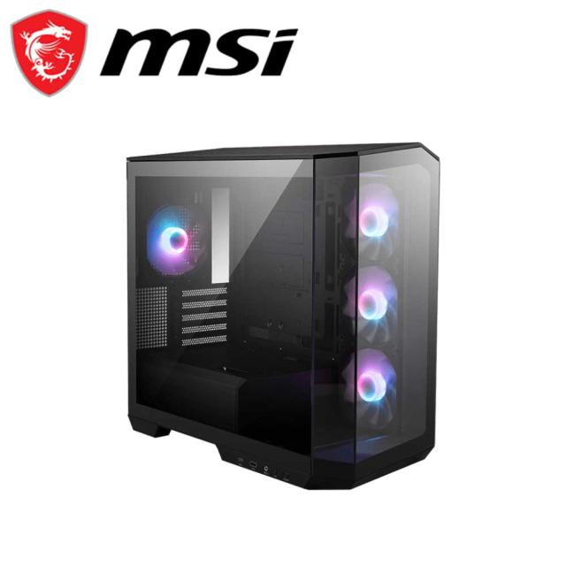 MSI｜エムエスアイ MAG PANO M100R PZ MSI MAG PANO M100R PZ PCケース（ブラック）[MAGPANOM100RPZ] 返品種別B