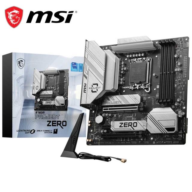 MSI｜エムエスアイ B760M PROJECT ZERO MSI B760M PROJECT ZERO マザーボード（ホワイトシルバー）[B760MPROJECTZERO] 返品種別B