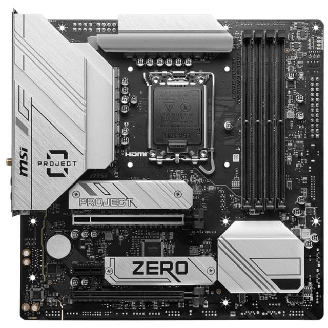 MSI｜エムエスアイ B760M PROJECT ZERO MSI B760M PROJECT ZERO マザーボード（ホワイトシルバー）[B760MPROJECTZERO] 返品種別B_1