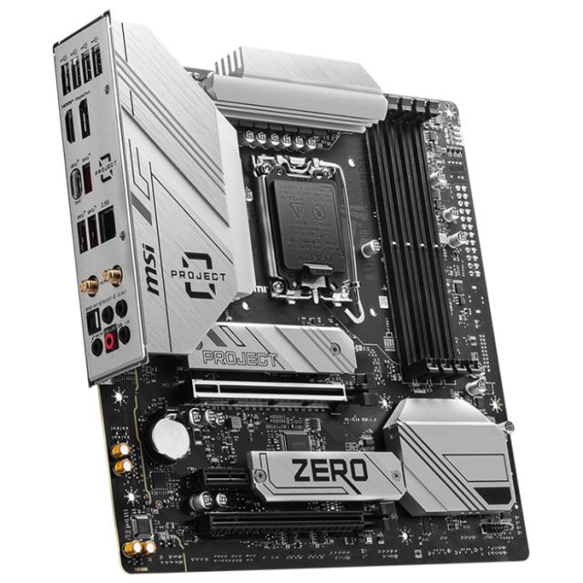 MSI｜エムエスアイ B760M PROJECT ZERO MSI B760M PROJECT ZERO マザーボード（ホワイトシルバー）[B760MPROJECTZERO] 返品種別B_3