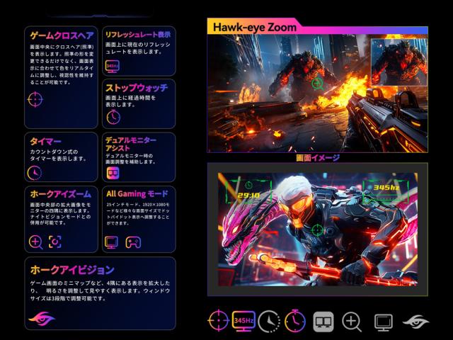Titan Army｜タイタンアーミー P275MS PRO ゲーミング液晶ディスプレイ(27型/FAST IPS/WQHD 2560×1440/345Hz/1ms/HDR1000/HDMI2.1/DP1.4/PBP・PIP対応/VESA)(ブラック)[P275MSPRO] 返品種別A_8