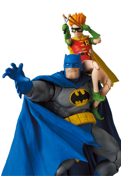 メディコム・トイ MAFEX BATMAN BLUE Ver. ＆ ROBIN（The Dark Knight Returns）フィギュア 返品種別B