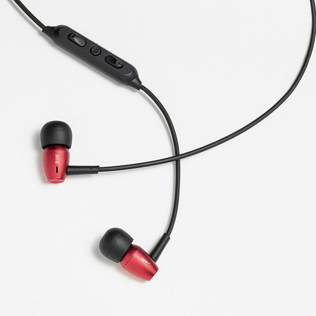 ラディウス HP-R100BTR Bluetooth対応カナルイヤホン(レッド)radius[HPR100BTR] 返品種別A_3