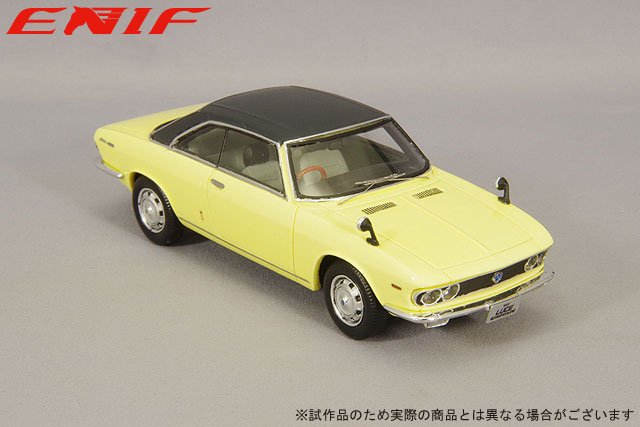 ENIF 1/43 マツダ ルーチェ ロータリークーペ 1969年型 ムーンライトイエロー/レザートップ【ENIF0061】ミニカー  返品種別B