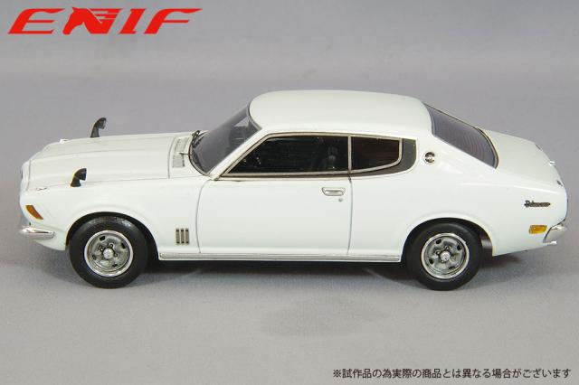 ENIF 1/43 日産 ブルーバードU 2000GTX 2ドア ハードトップ 1974年型 ホワイト【ENIF0071】ミニカー 返品種別B_1