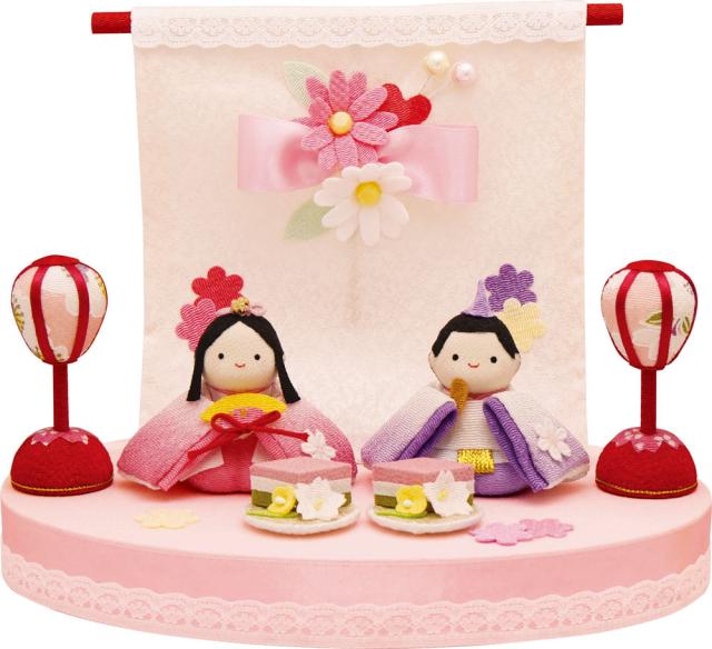 京都 リュウコドウ 001-0931 ちいさなおはなのおひなさま(2人)[0010931オヒナサマ] 返品種別A