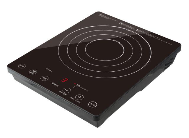 ドリテック DI-120BK 卓上IH調理器　ブラック　1400Wdretec　ラルジュ[DI120BK] 返品種別A_1