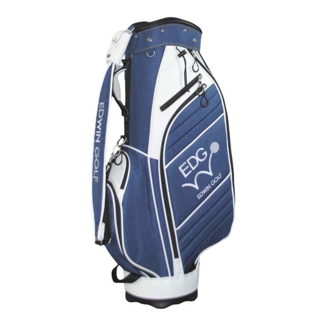 EDWIN GOLF EDCB-3478-NV キャディバッグ(ネイビー・9.5型/47インチ対応)[EDCB3478NV] 返品種別A