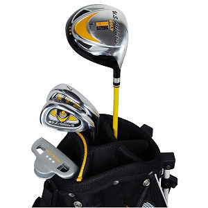 U.S.アスリート USCS-5755 YL ジュニア用 ゴルフ クラブセット 4本セット スタンドバッグ付 イエロー6〜8歳対象（身長110〜130cm）U.S.Athlete[USCS5755YL] 返品種別A